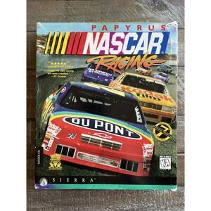 Papyrus NASCAR Racing PC Game (1996) Big Box Jeff Gordon - Good Condition